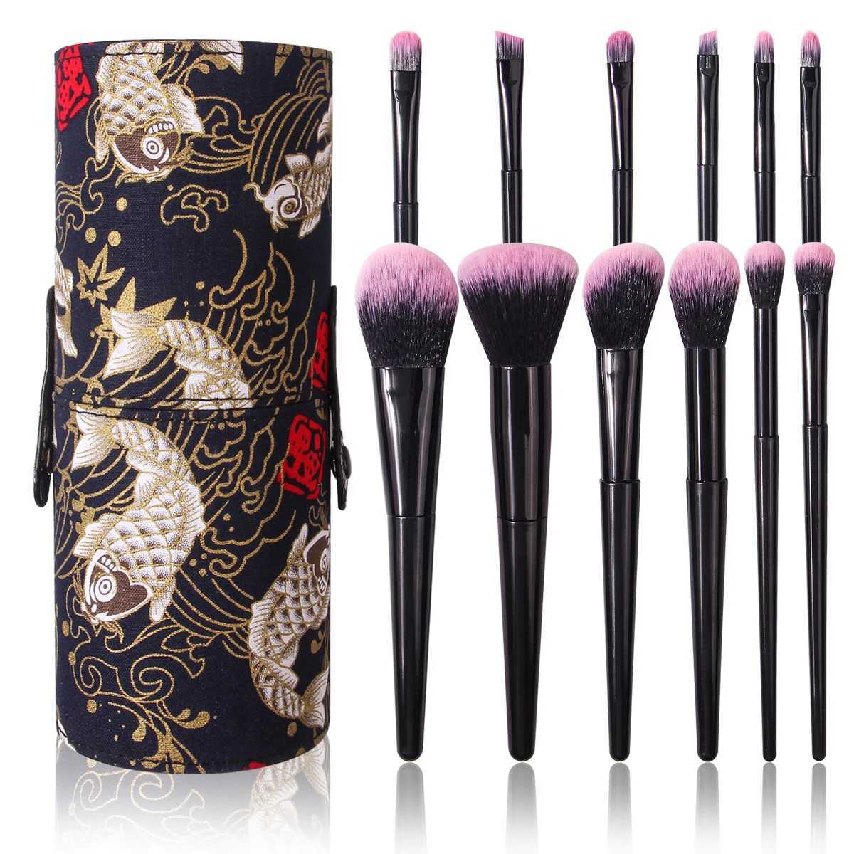 13PCS high-quality makeup brush set including a loose brush concealer brush holder and a vintage covered storage bucket Z260408