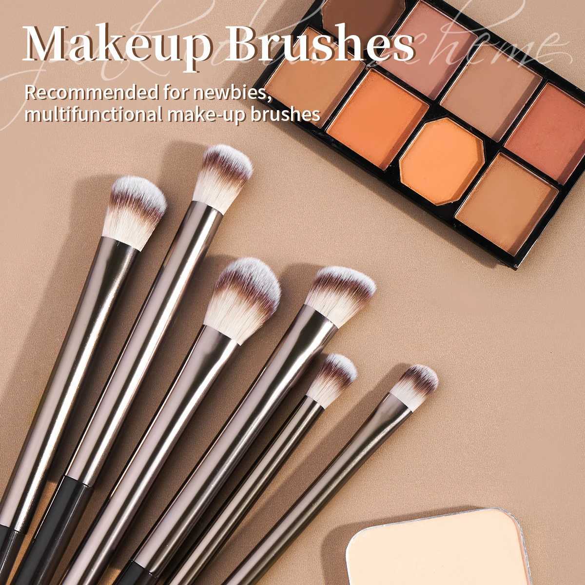 MAANGE 15pcs Makeup Tool Kit 12pcs Brushes 2pcs Powder Puffs and 1pc Air Cushion Puff Kabuki Foundation Concealer Blush Brushes Z260408