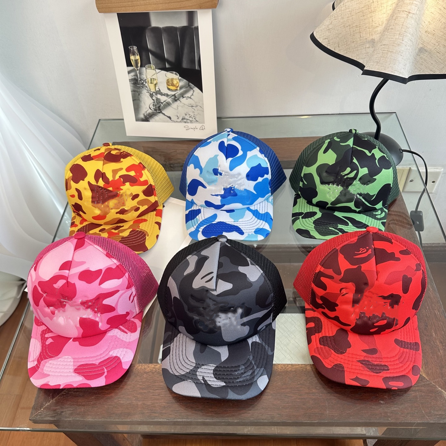 Outdoor Sports Sun Hat men Camouflage Duckbill Cap stu Colored Truck Hat