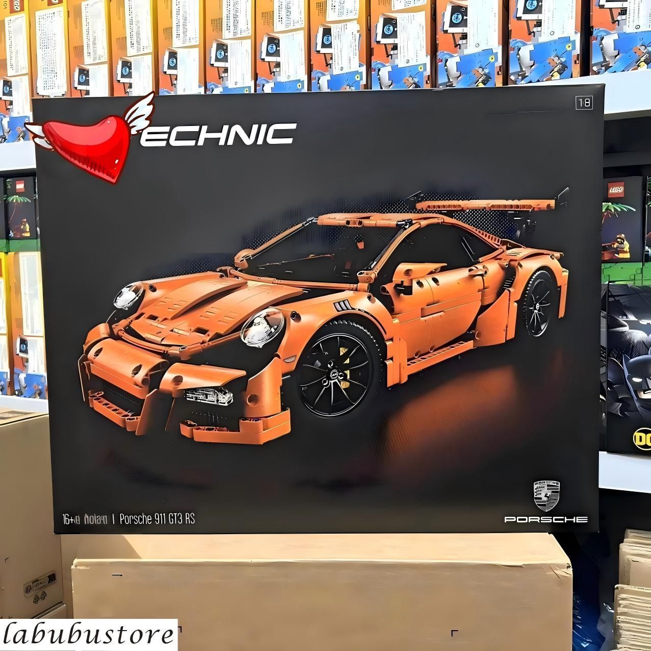 LEG0 42056 Porsche 911 GT3 RS 2700+ pieces standard bricks Supercar Model Toy High Difficulty Adult Educational Building Blocks Gift for Boys and Girl