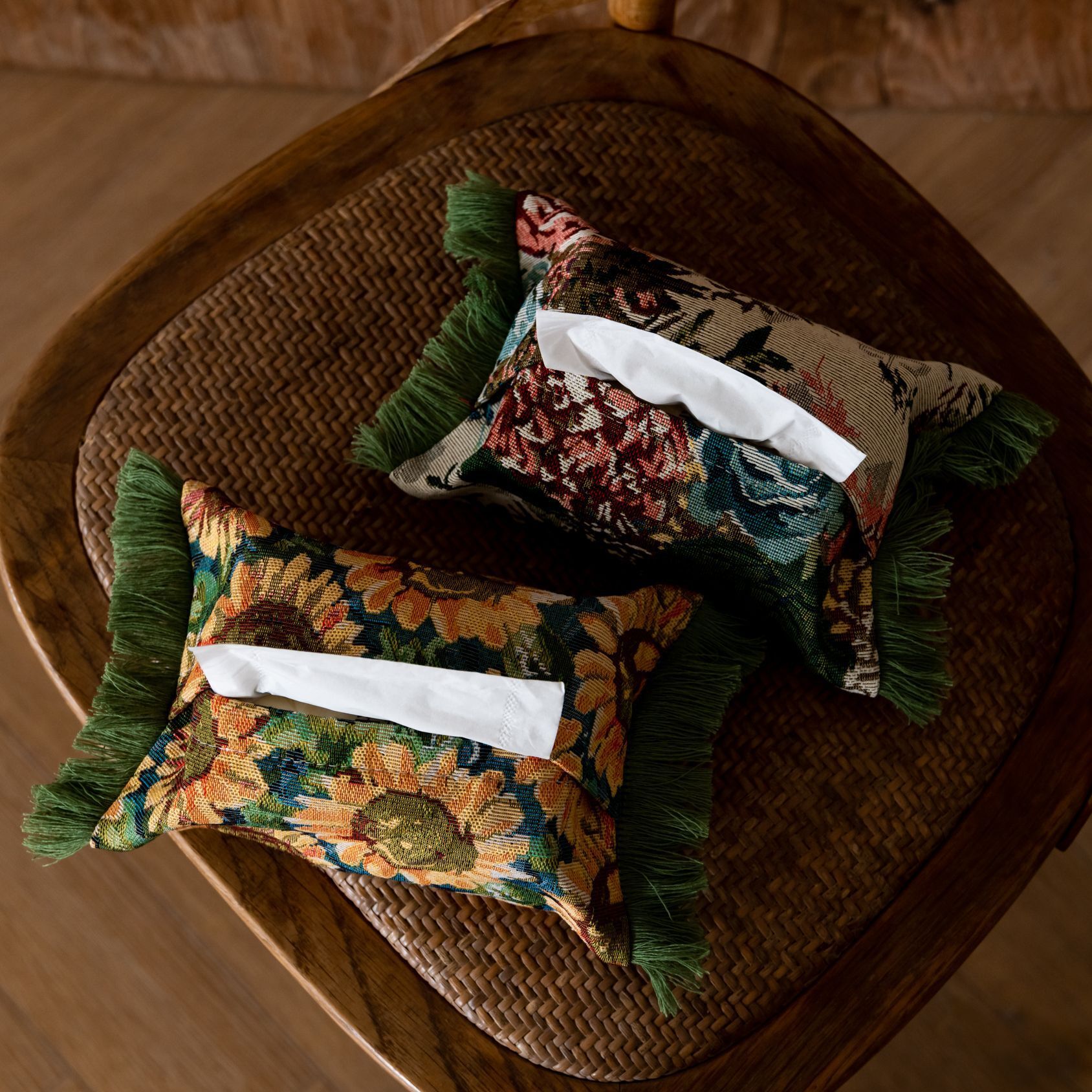 Tissue Bag Stylish Home Decor High End Removable Fabric For Dining Room And Living Room