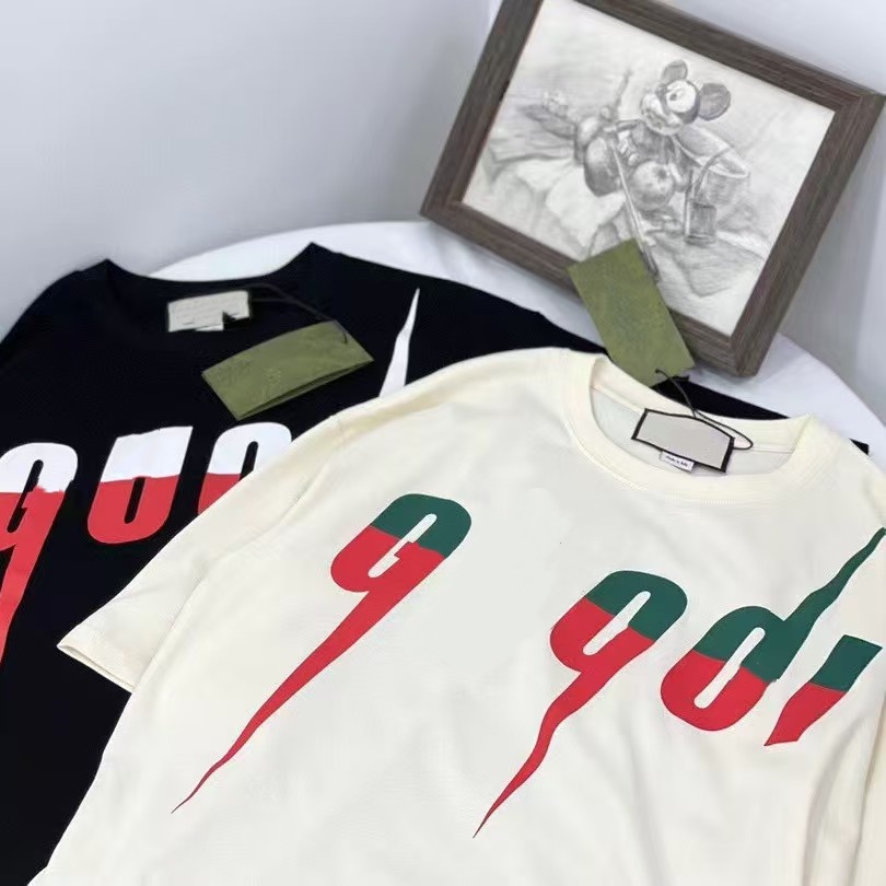 mens clothes designer t shirt Fashion clothes tops shirt oversized black T-shirt men women clothes tees Classic Letter Print trend loose cotton streetwear T-shirt