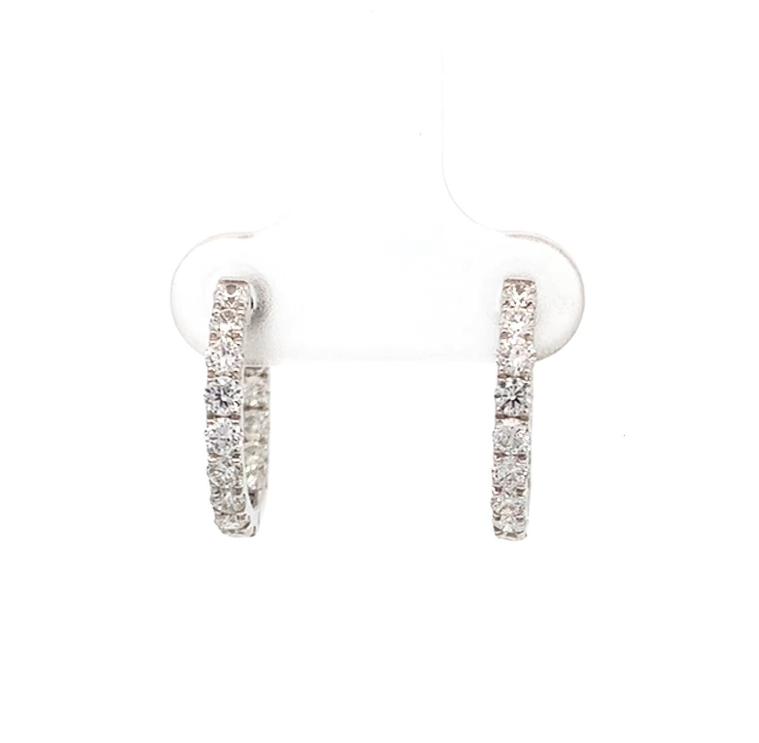 Factory Wholesale Earrings Lab Grown Diamond Stud White Black Hoop Clip Geometric Zircon Thin Rod Open Jewelry