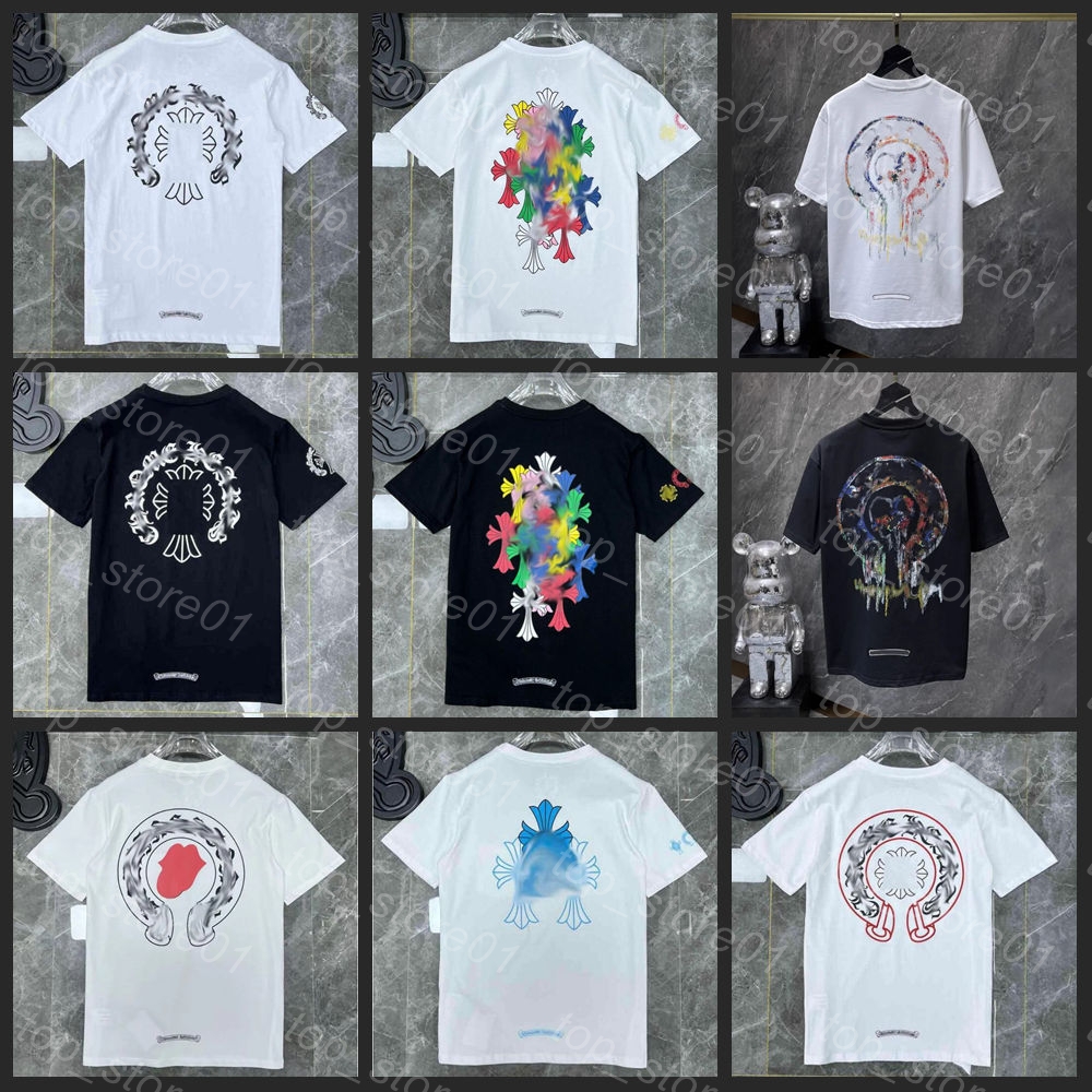 5A New mens designer clothes fashion mens clothing embroidered sanskrit cross Letter graphic tee men 2026 Top Sell T Shirt Summer Luxurys Tops Shirts Men Loose Tees