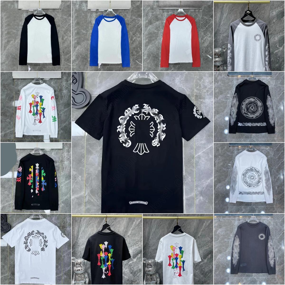 shirt Mens hoodies Womens Designers t Shirts Mens Woman Streetwear sleeve o-neck hoodie summer Loose Fashion Tops Cotton Casual Printed High chromelys heartslys