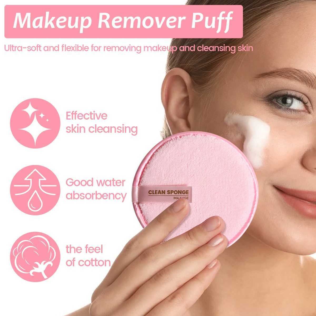 MAANGE 34PCS Makeup Tools Kit 30PCS Foundation Eyeshadow Blush Makeup Brush Cosmetic Makeup Remover Puff Sponge Set with Bag Z260408