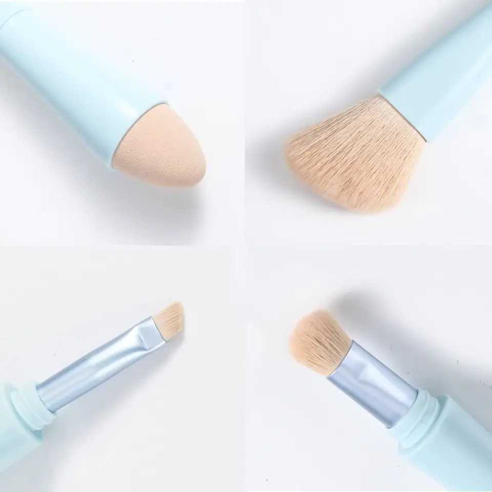 Multitasker 4-in-1 Makeup Brushes Portable Travel Make up Brushes Detachable Makeup Brush Set Z260408