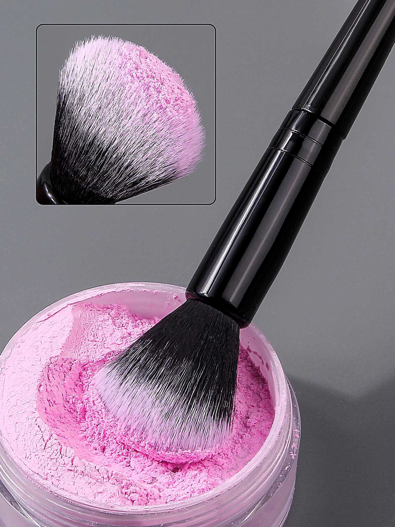 1PC Multi-Use Soft Face Brush - Tapered Round Head for Blush Powder Contour Travel-Friendly Beauty Tools for Women Z260408