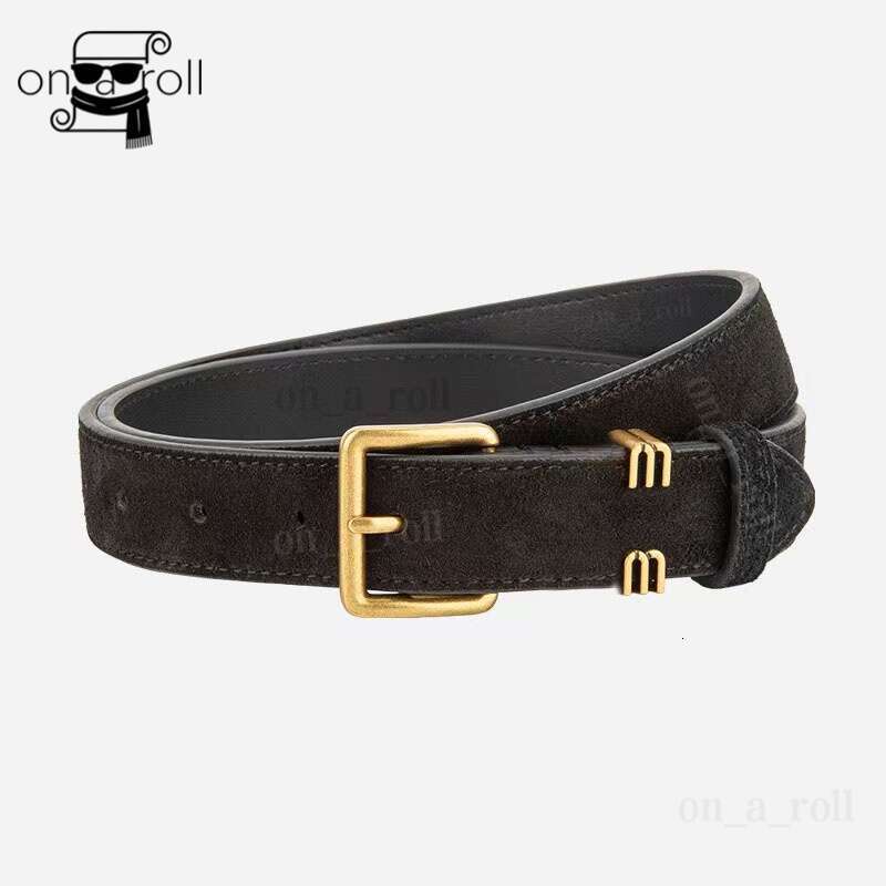 Designer 2.5 cm fashionable new luxury brand trendy women's multi-color simple and fashionable letter decoration denim pants belt
