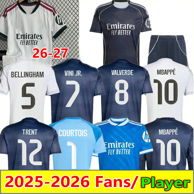 2025 MBAPPE BELLINGHAM Soccer Jersey fans player 25 26 home away 3rd TRENT MODRIC ALABA VINI JR football Shirt RODRYGO TCHOUAMENI ARDA GULER ENDRICK camesita de futol