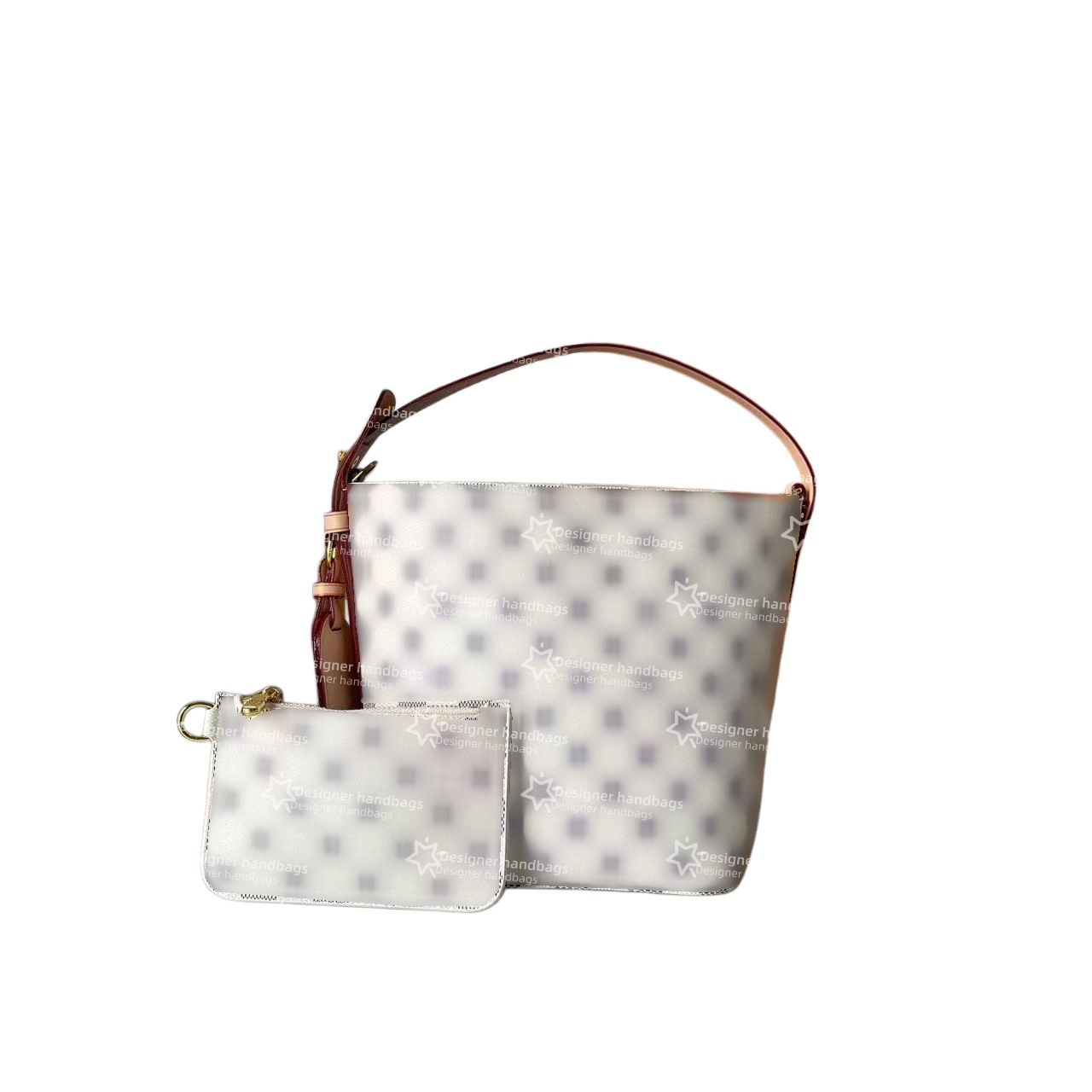 Elegant Cotton Fabric Shoulder/Handbag Featuring Durable Buckle Closure