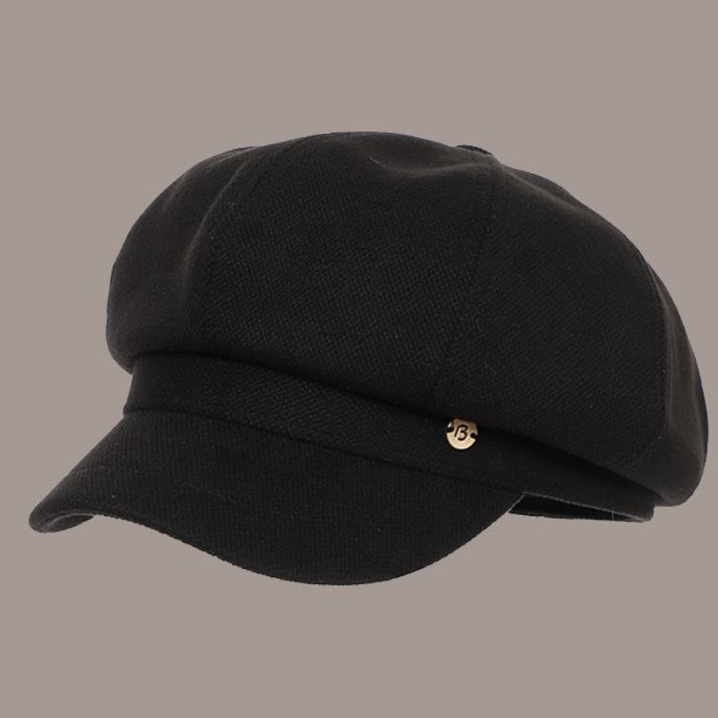 Womens Wool Tweed sboy Gatsby Ivy Cap Golf Cabbie Driving Hat Classic Baker Boy Beret 251225