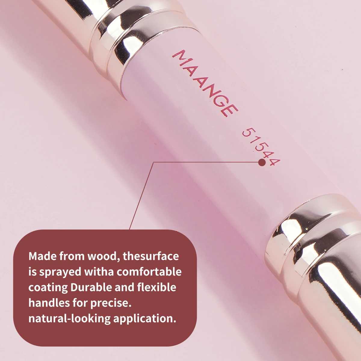 MAANGE 4pcs Basic Makeup Brushes Set With Box Dual-ended Foundations Powder Blush Details for Eyeshadow Brushes Beginner Travel Z260408
