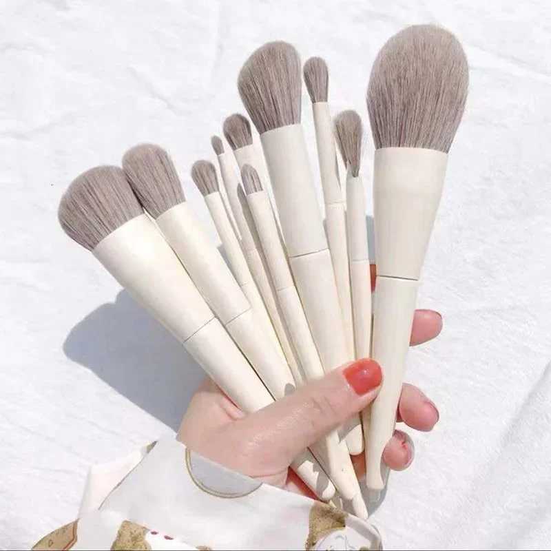 10PCS Soft Fluffy Makeup Brushes Set Eye Shadow Foundation Women Cosmetic Powder Blush Blending Beauty Make Up Brush Z260408