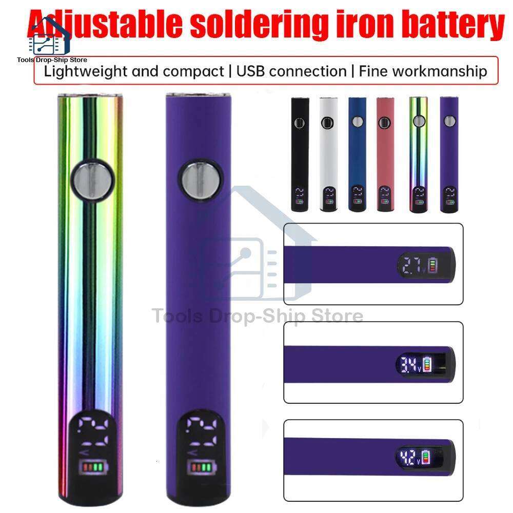 400mah 510 Thread Pen Solder Shaped Battery Set Heat Device Adjustment Heating Kit Fittings Electric Soldering Iron
