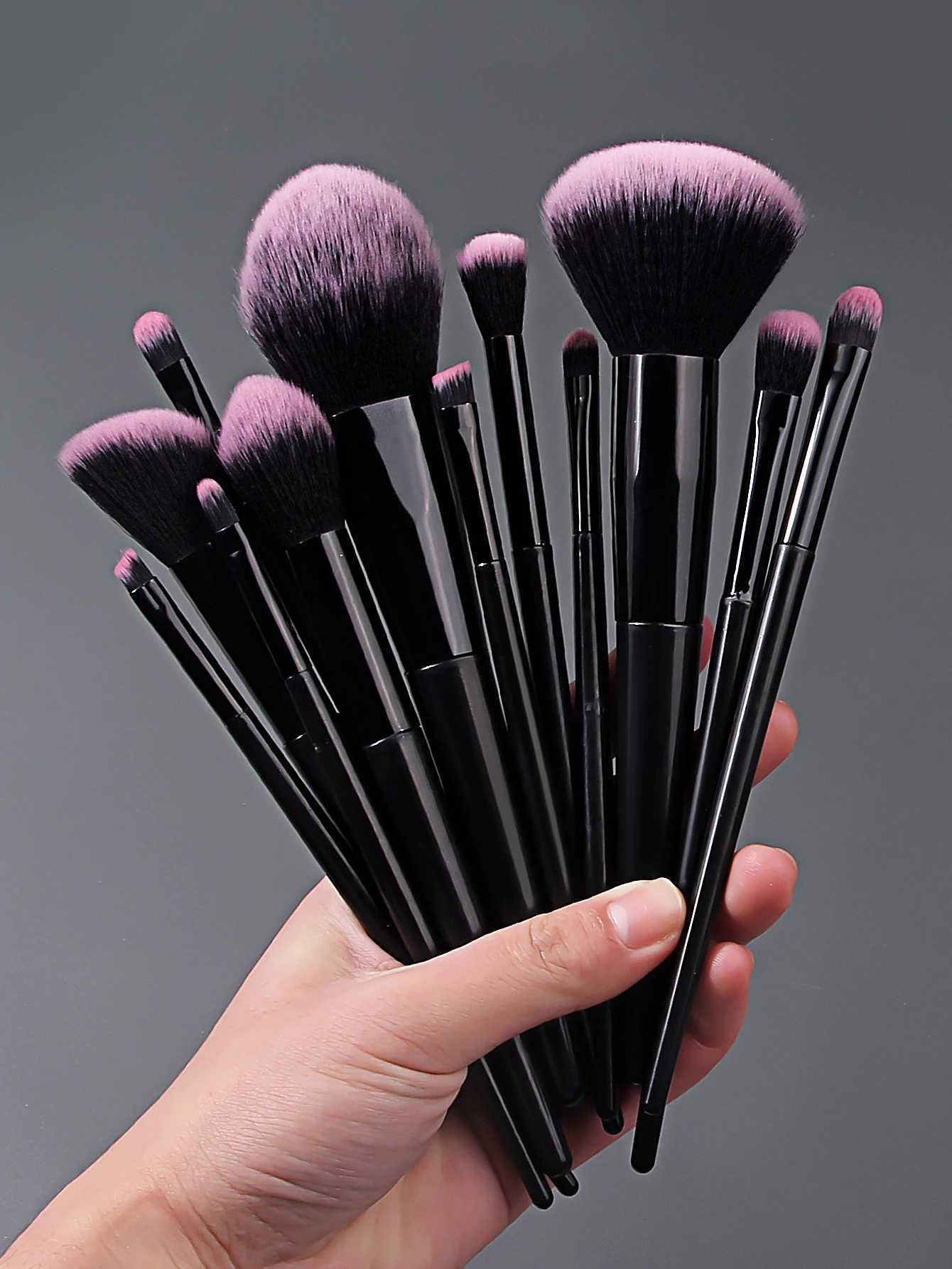 17 makeup tools set 12 face makeup brush set with Makeup Egg Triangle Powder Puff Makeup brush storage bucket Makeup tools Z260408