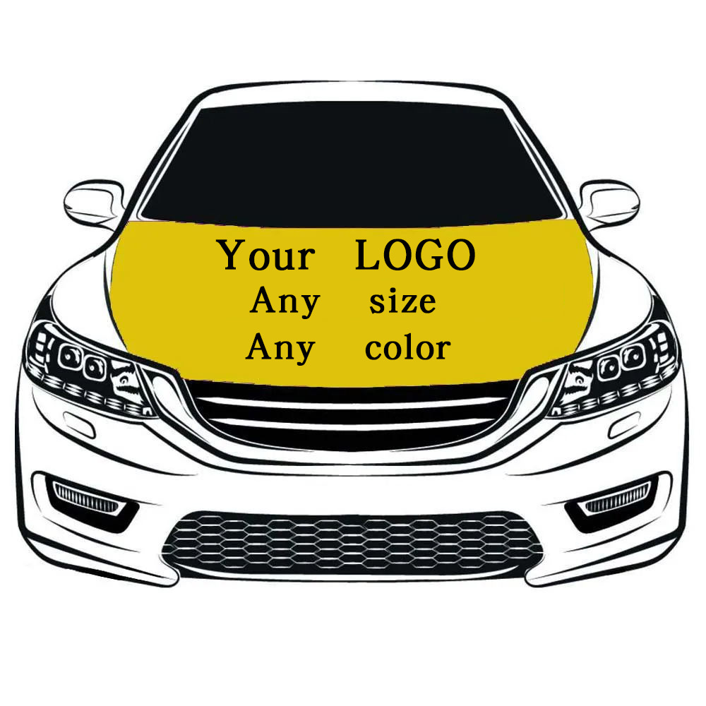 110x150cm Custom Car Cover Flag, Invisible Car Hood Cover, Sports Event Advertising Banner, Personalized Auto Decoration Flag