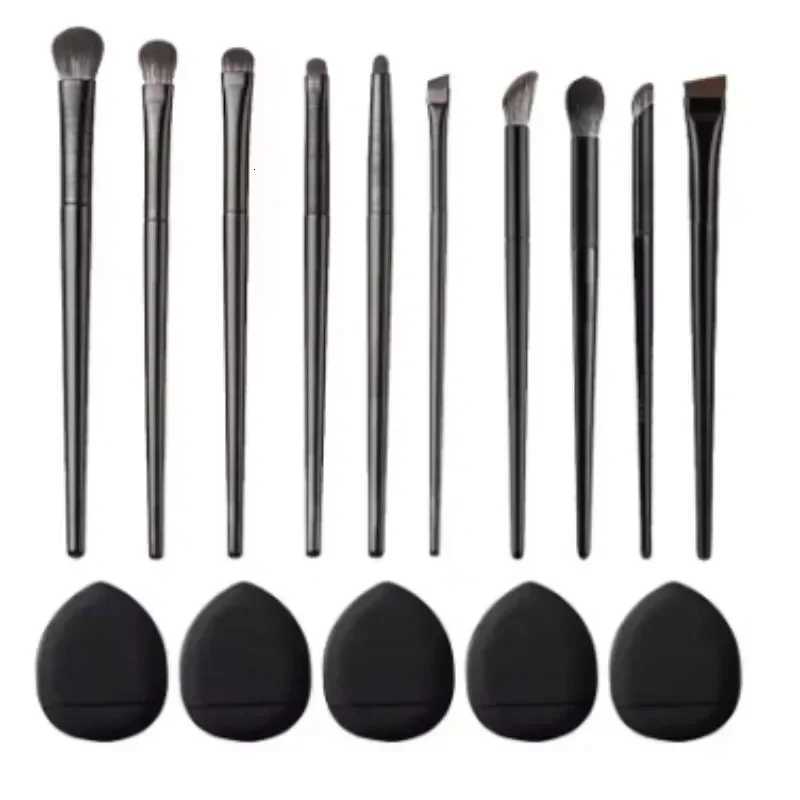 10PCS Hypoallergenic Eye Brush Set - Precision Eyeliner Smudge-Proof Brushes Micro-Fine Tip for Cut Crease Salon Home Z260408