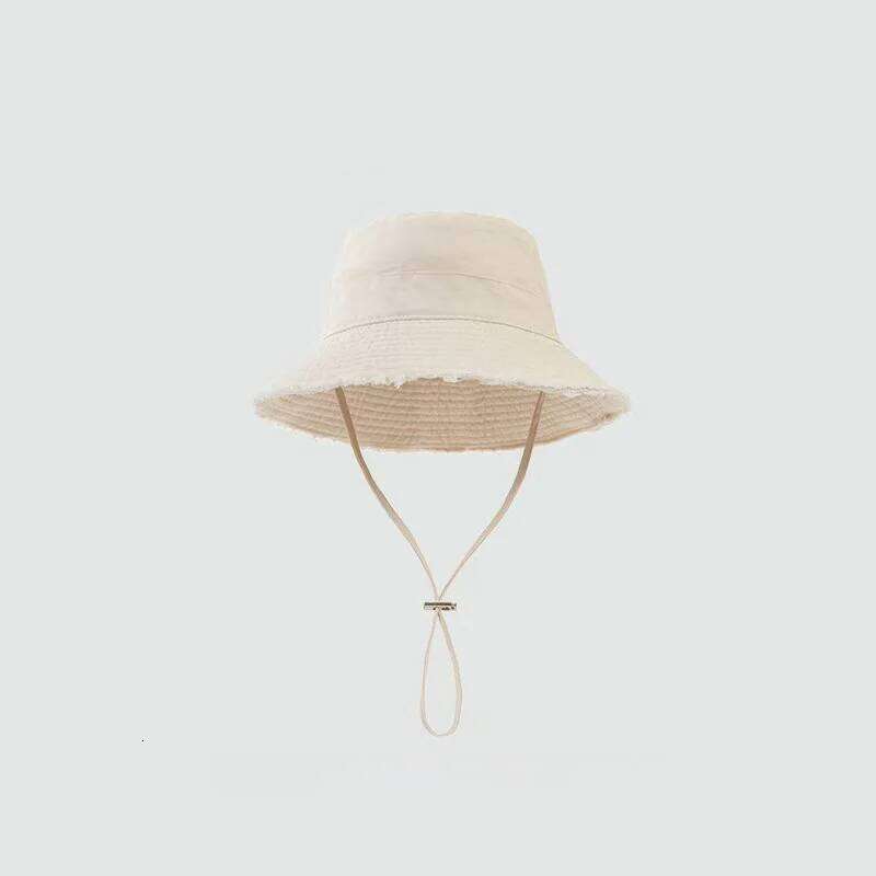 Summer Fisherman Cap For Women Pink Large-Brimmed Bucket Hat Outdoor Beach Travel Sunshade Panama Hats