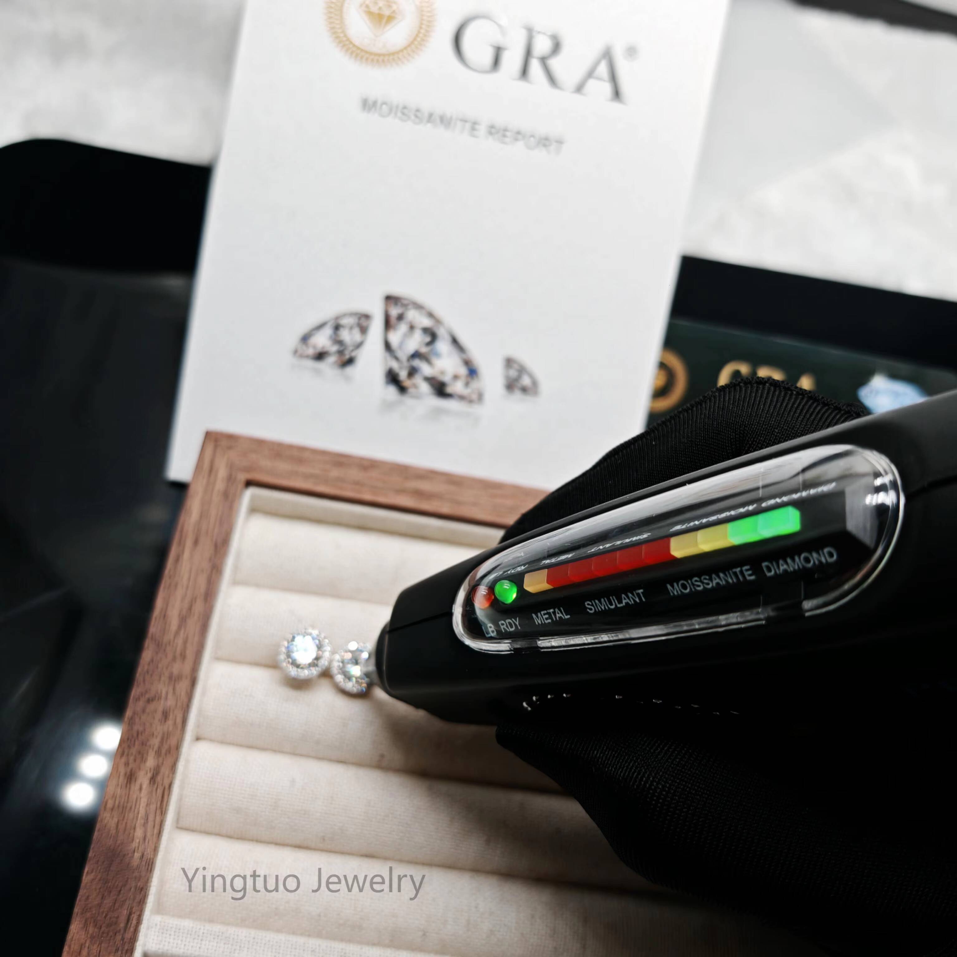 Wholesale Priced S925 Silver 50mm/65mm/80mm D Color VVS Women HipHop Earrings With GRA Certificate