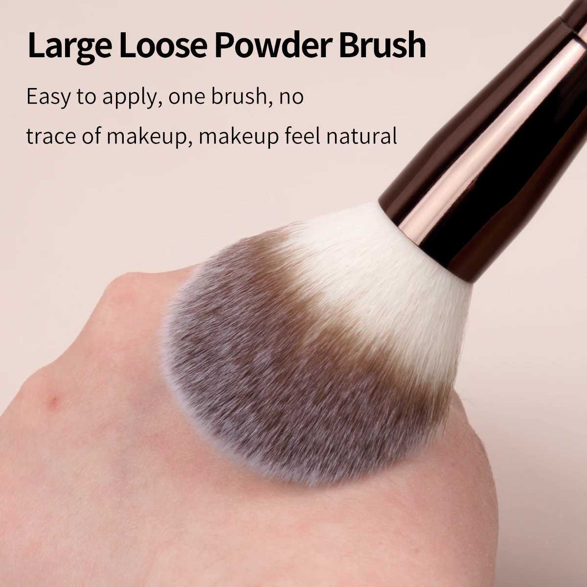 MAANGE 3pcs Professional Face Makeup Brushes Blush Brush Foundation Brush Loose Powder Brush Synthetic Soft Hair Makeup Brushes Z260408