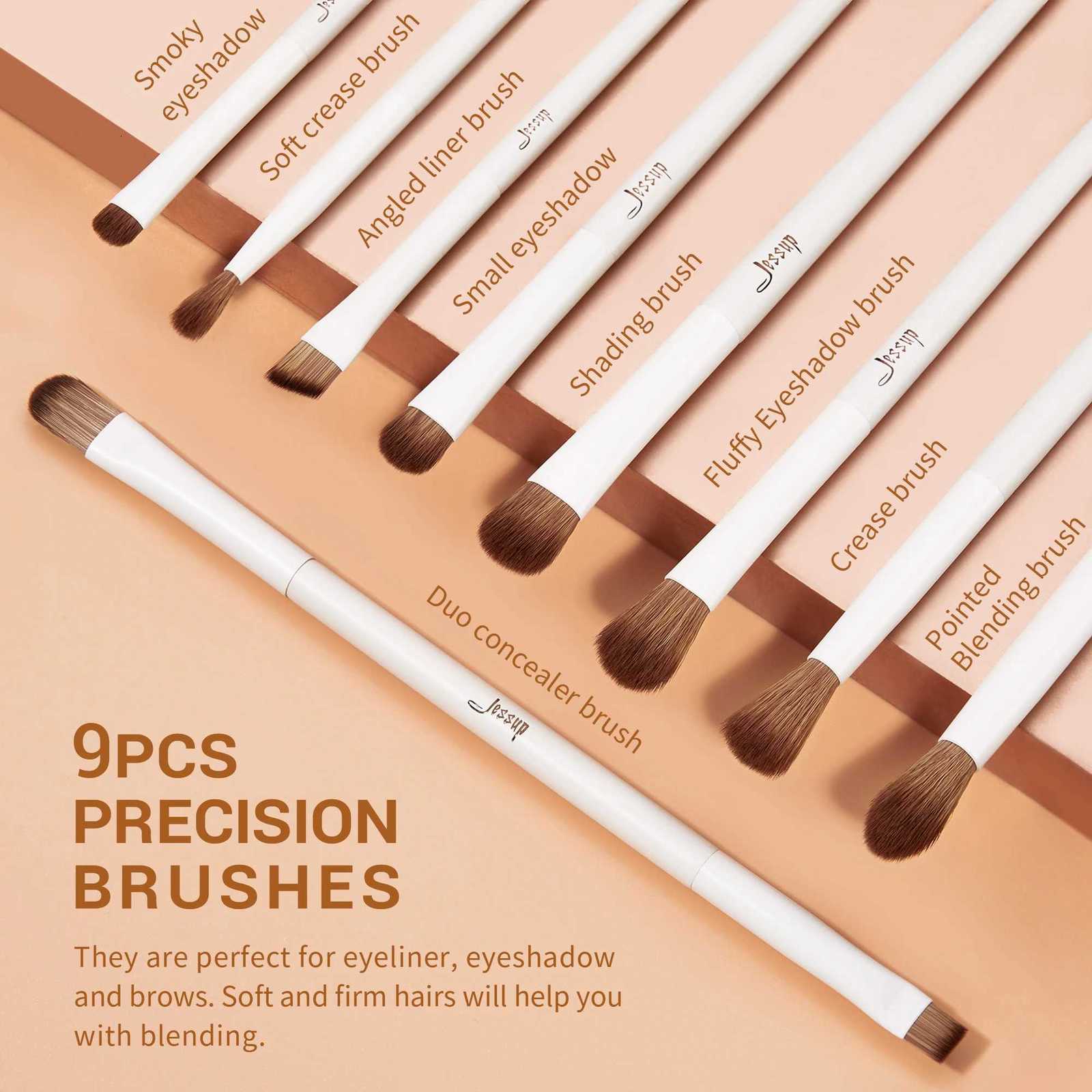 Jessup Makeup Brushes 14pc Makeup Brush set Synthetic Foundation Brush Powder Contour Eyeshadow Liner Blending Highlight T329 Z260408