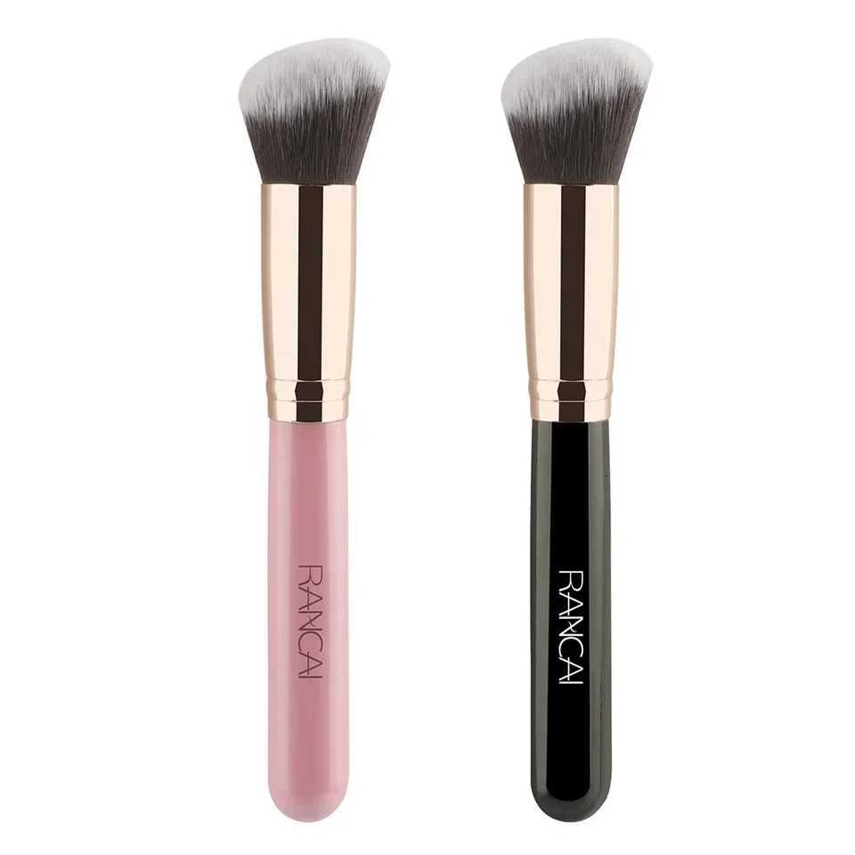 Single Angled/Flat Foundation Brush Dense Skin-Friendly Beginner-Friendly Multi-Use Brush for Foundation Blush Contour Z260408