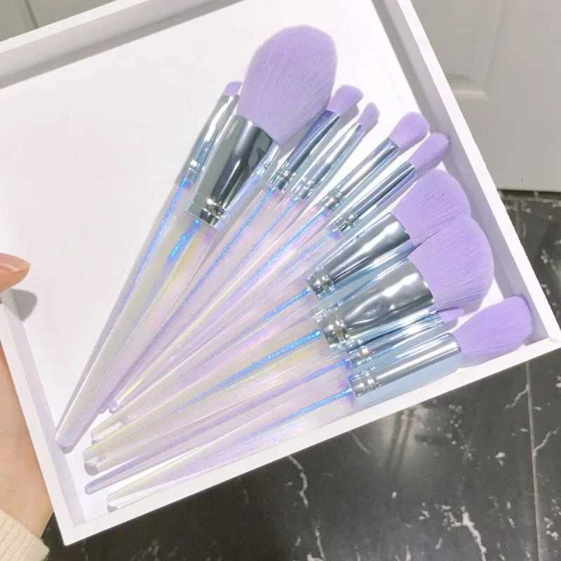 10 Pcs/set Fashion Makeup Brushes Sets Eye Shadow Powder Foundation Highlighter Eyebrow Brush Professional Tool Z260408