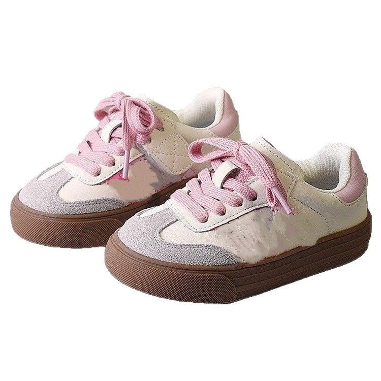 Big Kids Retro Casual Sneakers school shoes for Unisex Children Fashion Color Block Lace Up Shoes outdoor soft sol for Boys Girls Free Shipping size 2