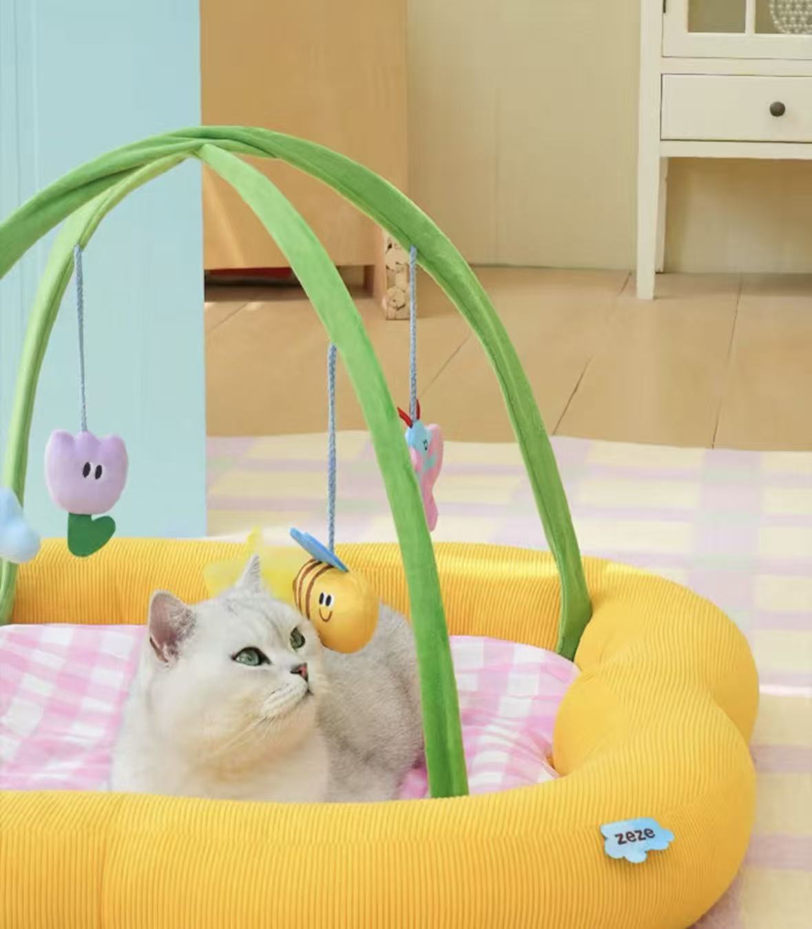 Cat houes Pet dog kennel Genki Cat kennel winter warm four seasons universal cold cat house winter closed cat kennel pet cage new