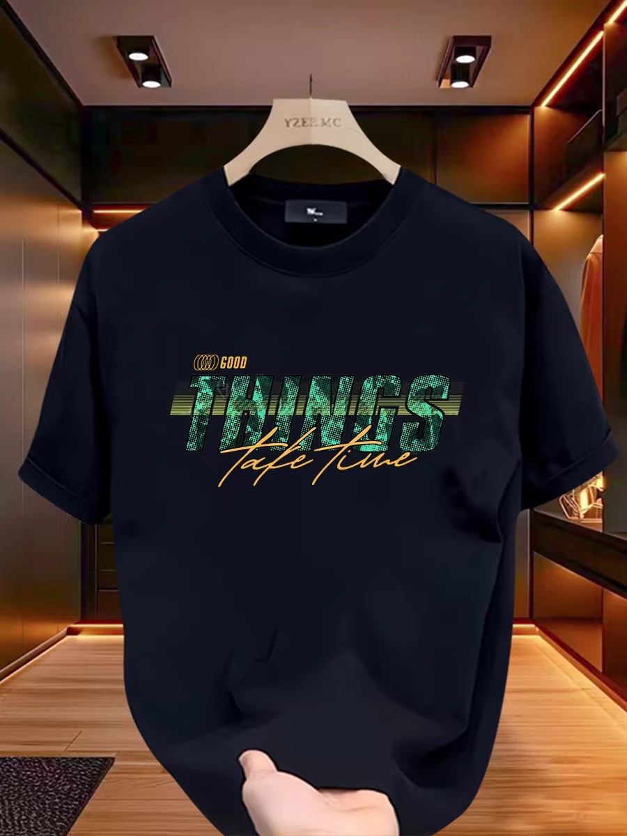 2026 Summer New Arrivals Men's 100% Cotton T-Shirts | Designer Premium Versatile Short-Sleeve Tops