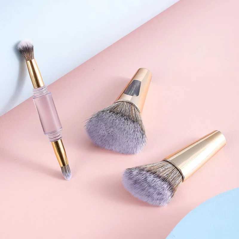 Dual-head four-in-one makeup brush multifunctional foundation brush blush brush detachable beauty tool Z260408
