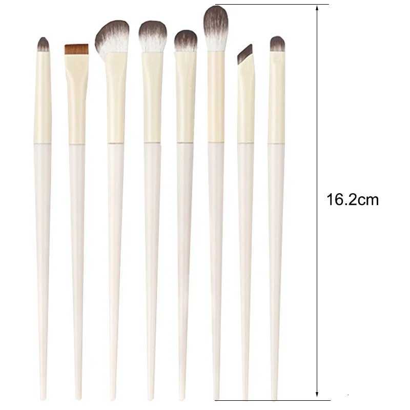 5/6/8/10pcs Natural Eye Makeup Brushes Set Detail Eyeshadow Brush Makeup Brush White Ultra Soft Eyeshadow Eyeliner Makeup Tool Z260408