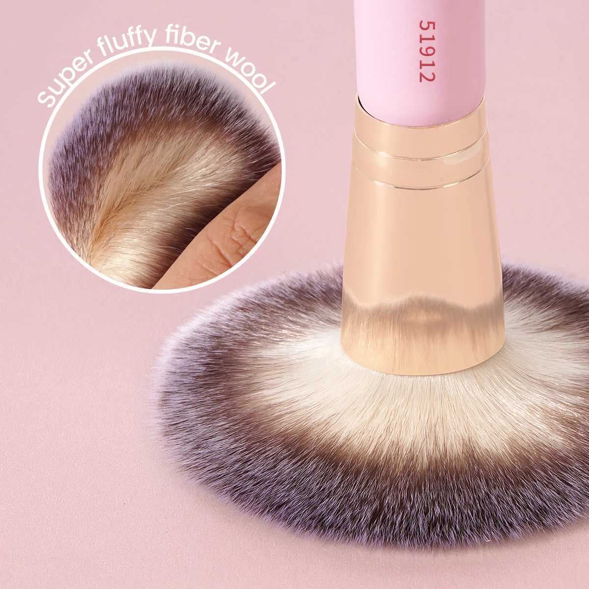 MAANGE 2PCS Foundation Makeup Brush Double-ended Flat/Angle Top Contour Brush for Beauty Blending Liquid Powder Concealer Cream Z260408