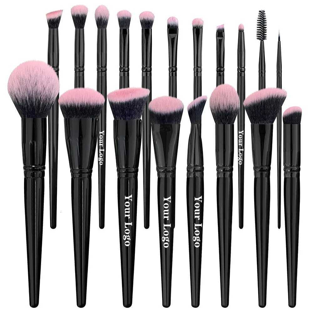 Print Makeup Brushes Set 18pcs Professional Foundation Powder Eyeshadow Blushes Cosmetic Tool Wholesale 8sets Cruelty Free Z260408