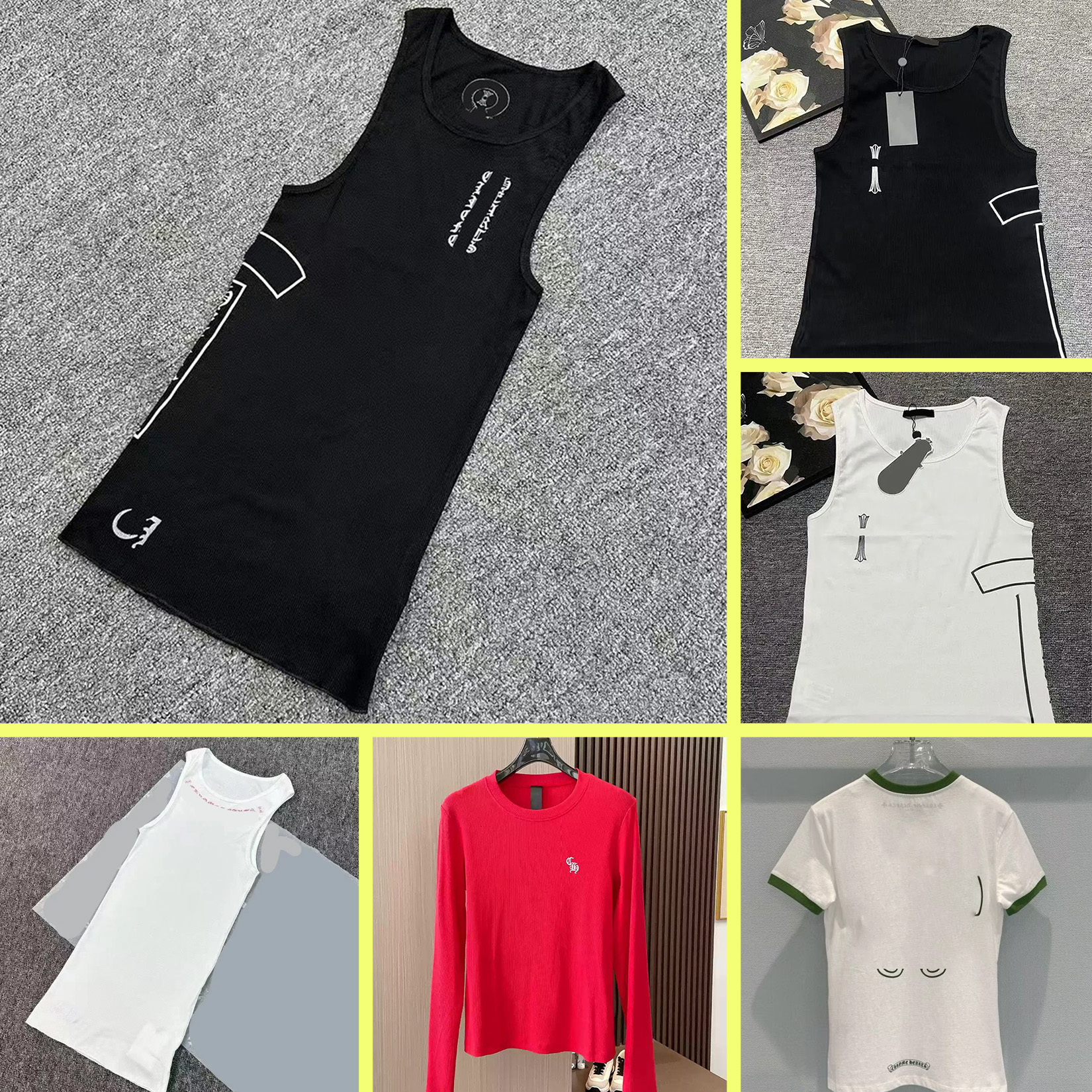 Chromelys Heartity Tank Top Fashion Chromelysheartstank Sanskrit Print Ch Cross Chrome Dress Heartshirts Embellished Sleeveless Fitted Streetwear Cotton ca5