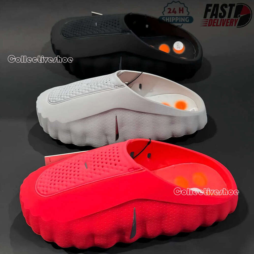 Desginer 001 Slide Mind001 Slippers Soft Rubber Mind 002Tech Comfortable Sandals Mules Clog Black Red Bone Light Smoke Grey Men Women Slides