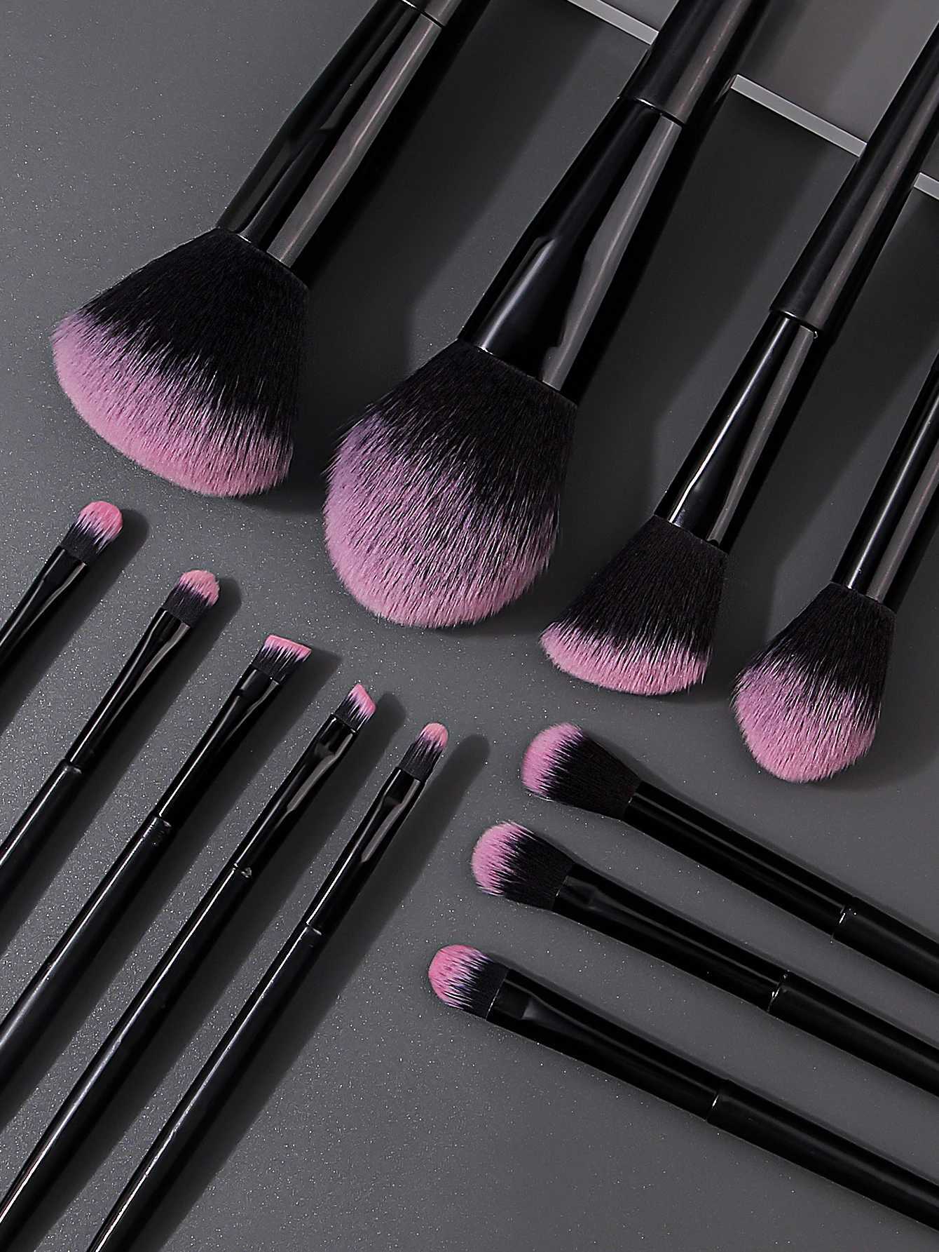 17 makeup tools set 12 face makeup brush set with Makeup Egg Triangle Powder Puff Makeup brush storage bucket Makeup tools Z260408