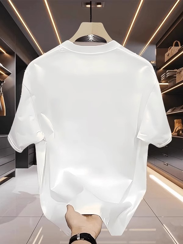 2026 New Arrivals Men's Short-Sleeve Tees | Summer Korean Trendy Minimalist Loose Casual Hong Kong Style T-Shirts