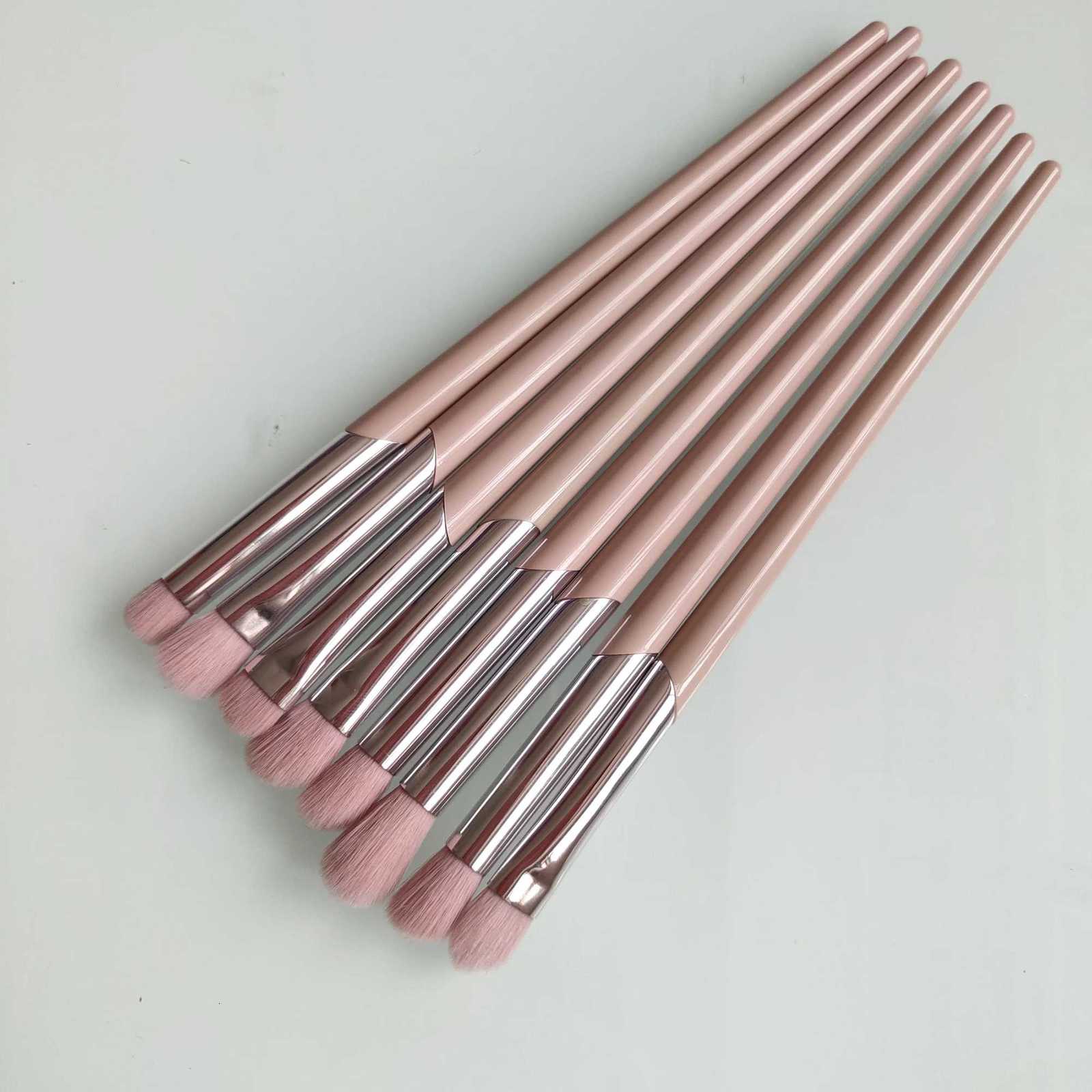 PINK Makeup Brushes Set Full Bodied Foundation Brush 110 Cheek Hugging Highlight 120 Eyeshadow 15pcs Cosmetic Brush Kit Z260408