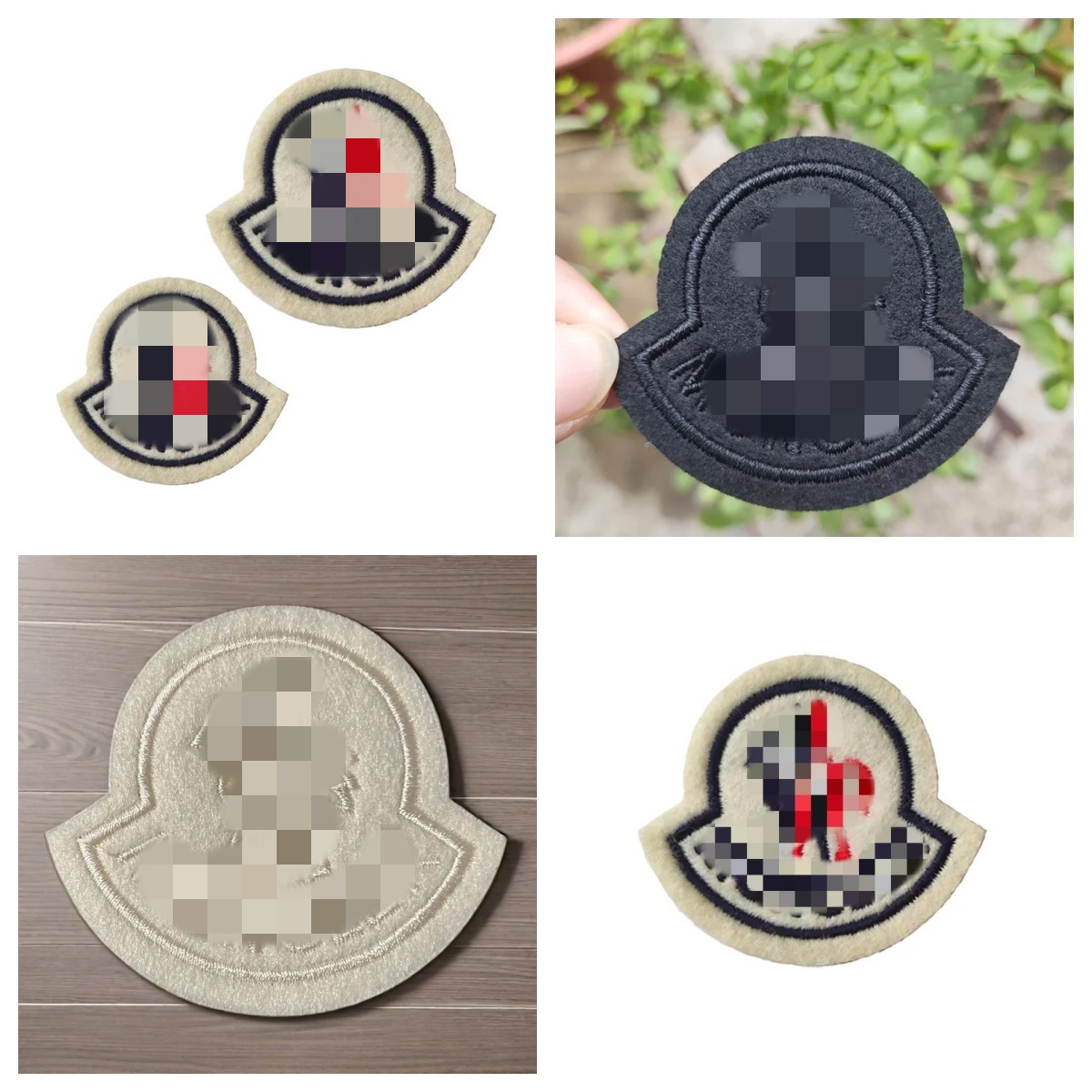 Different Sizes Embroidery Label Mon Sew or Iron 2 Pcs/set Label Badge Sewing Notions & Tools Cloth Accessories Patches Logo Trademark Tags