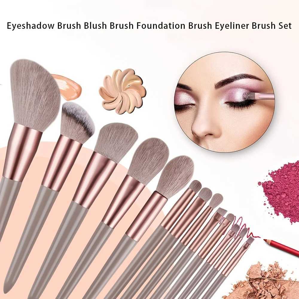 Professional Makeup Brush Set -Soft Brushes for Foundation/Powder/Eyeshadow - with Sponges Headband Travel-Friendly Birthday Z260408