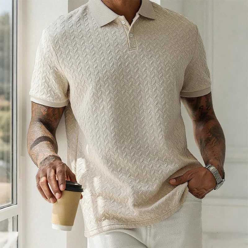 Mens Polo Shirt Summer Short Sleeve Male Polos Streetwear Man Tops Solid Color Poloshirt Brand Breathable Male Polo Shirts MenT260408
