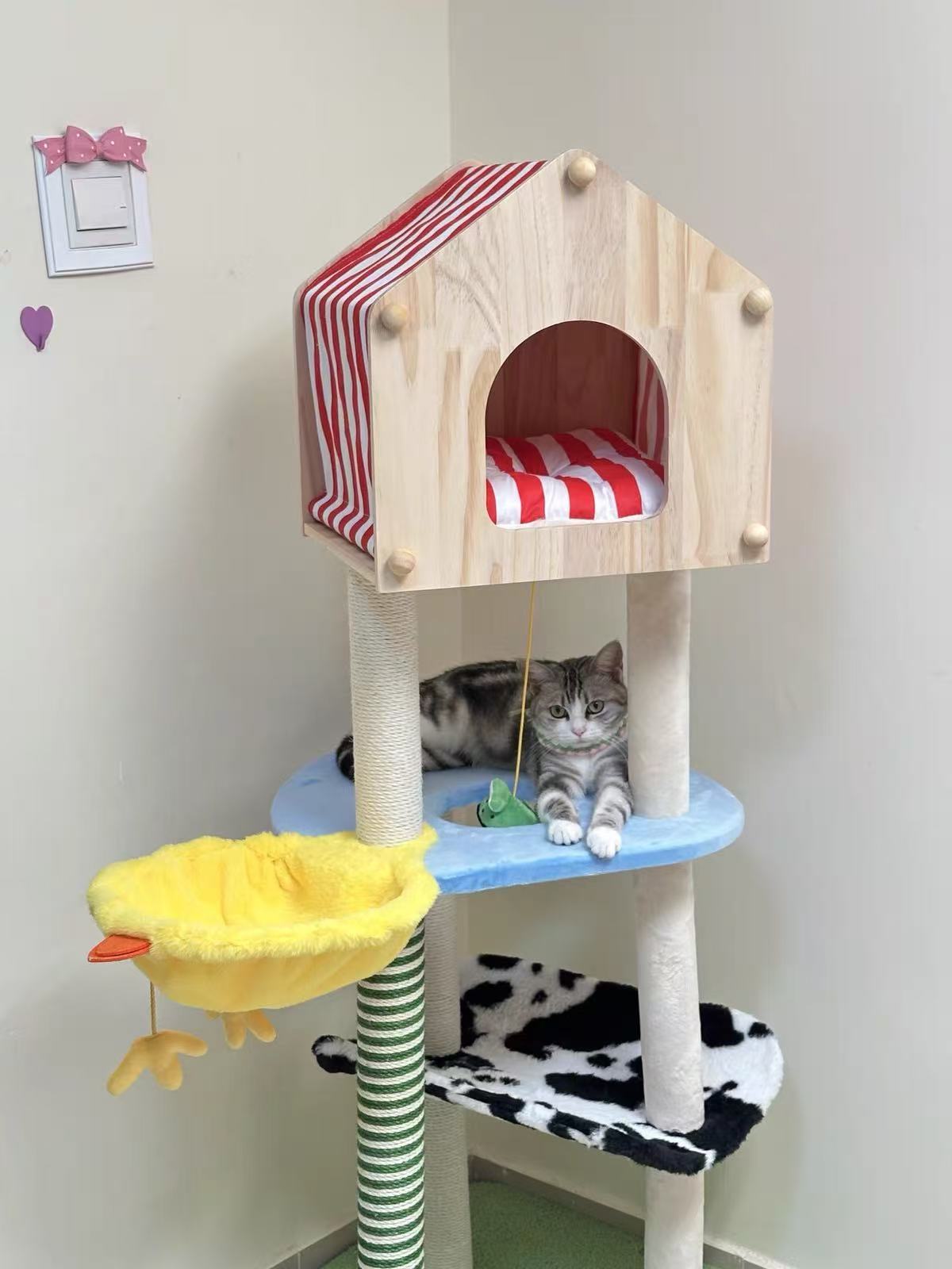 Cat houes Pet dog kennel Genki Cat kennel winter warm four seasons universal cold cat house winter closed cat kennel pet cage