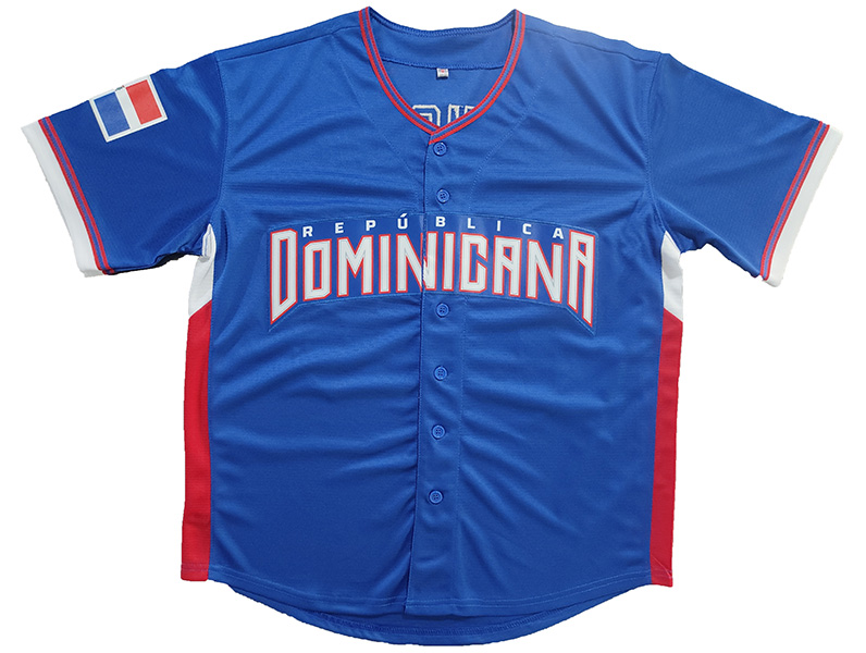 Mens 23 TATIS JR. 22 SOTO 2026 Dominican World Baseball Classic Jersey, Classic Baseball Shirt, Breathable Button Up Short Sleeve Baseball Collar Spor