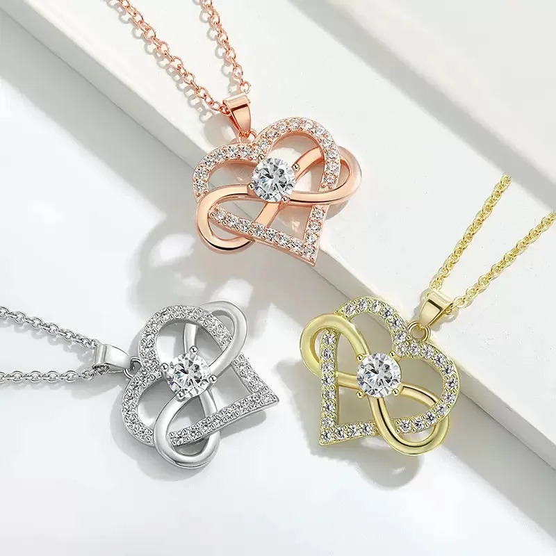 I Love You Pendant Necklace With Bowknot Globular Gift Box Suitable For Girlfriend Birthday And Mother Day Jewelry 260408