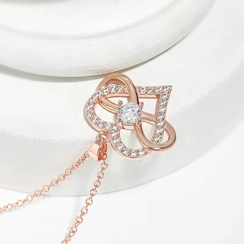 I Love You Pendant Necklace With Bowknot Globular Gift Box Suitable For Girlfriend Birthday And Mother Day Jewelry 260408