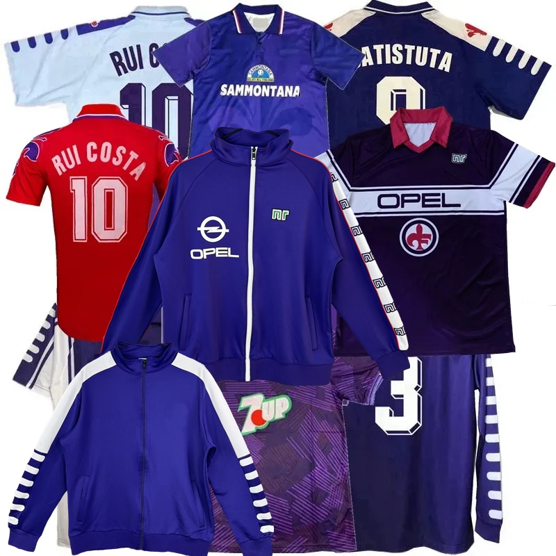 Retro classic soccer jerseys 1984 1985 1986 1989 1990 92 93 95 96 98 99 2000 Fiorentinas BATISTUTA EDMUNDO RUI COSTA Socrates Retro football MEN KIDS shirt