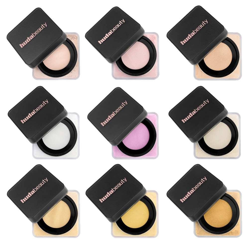 Huda Beauty Pound Cake Monochrome Loose Powder Compact 20g Cherry Blossom Setting Powder Ideal For Baking Oil Control & Long-Lasting Flawless Smooth C