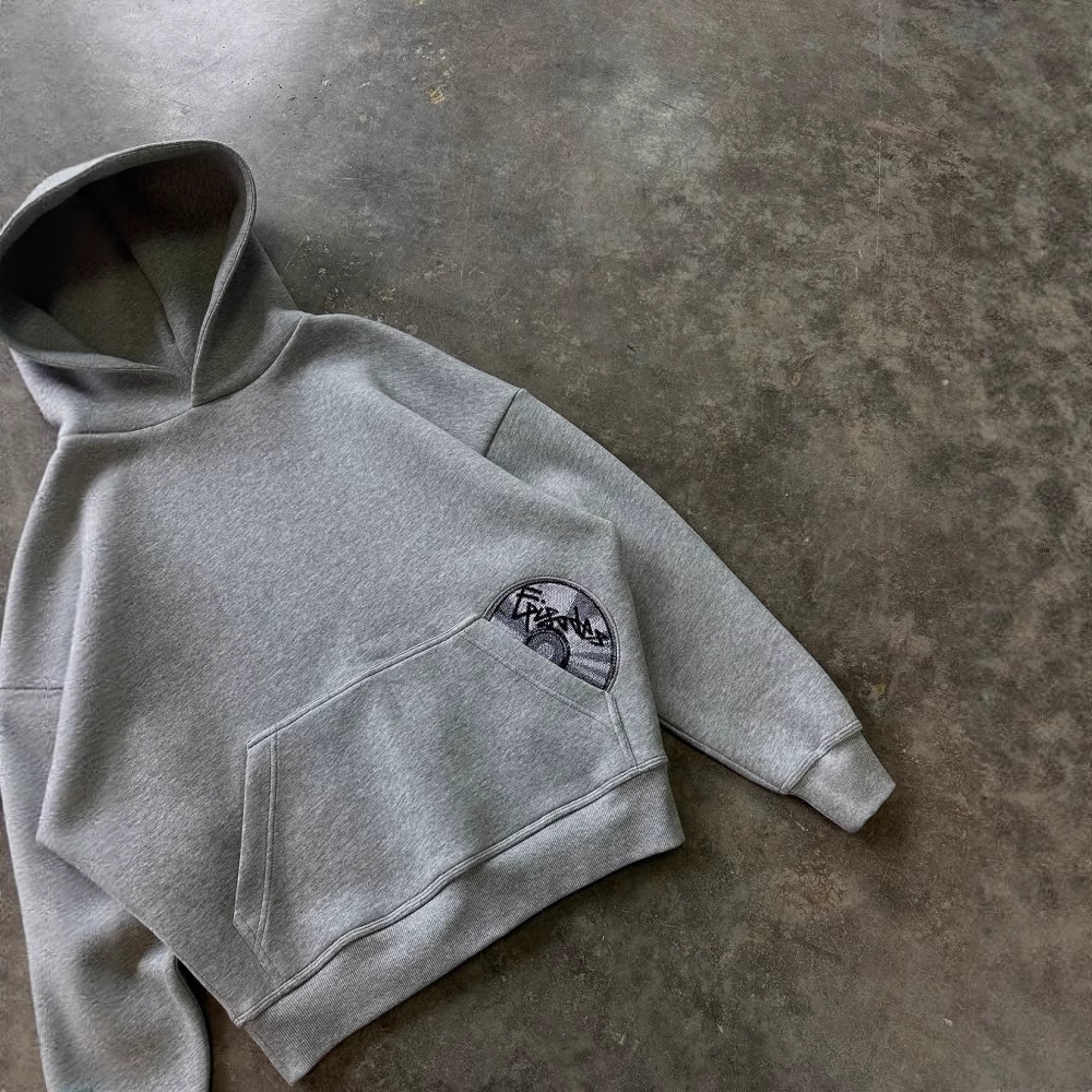 Casual Street Fashion Nonretro Letter Embroidery Black Mens Suit 2025 Harajuku Y2K Fashionable Loose Gothic Punk Hoodie 251028